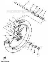 ROUE AVANT pour Yamaha YZ 1991