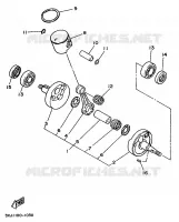 VILEBREQUIN / PISTON pour Yamaha YZ 1991