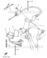 PARTIE ELECTRIQUE 1 pour Yamaha YZ 1991