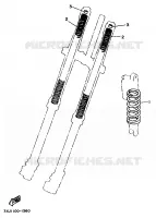 PIÈCES OPTIONNELLES   PARTIE CYCLE pour Yamaha YZ 1991