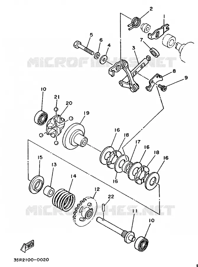 VALVE D'ECHAPPEMENT Yamaha MOTO 125 1991 YZ  YZ125B