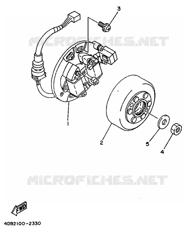 ALLUMAGE Yamaha MOTO 125 1992 YZ  YZ125D