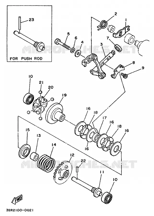 VALVE D'ECHAPPEMENT Yamaha MOTO 125 1993 YZ  YZ125E