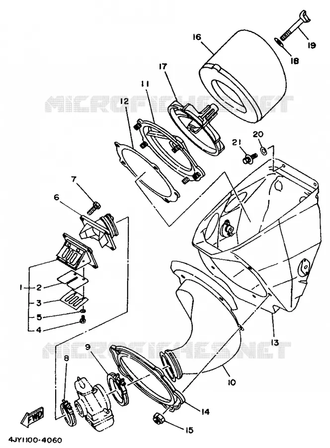 ADMISSION Yamaha MOTO 125 1994 YZ  YZ125F