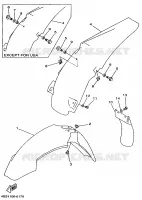 GARDE BOUE pour Yamaha YZ 1996