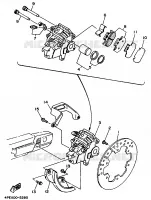 ETRIER DE FREIN ARRIERE pour Yamaha YZ 1996