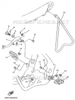 SUPPORT / REPOSE PIEDS pour Yamaha YZ 1996