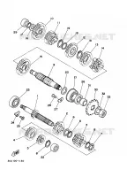 TRANSMISSION pour Yamaha YZ 1997
