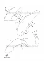 GARDE BOUE pour Yamaha YZ 1997