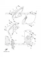 COUVERCLE LATERAL pour Yamaha YZ 1997
