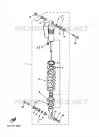 AMORTISSEUR ARRIERE pour Yamaha YZ 1997
