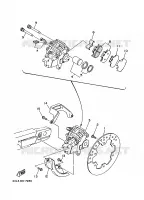 ETRIER DE FREIN ARRIERE pour Yamaha YZ 1997