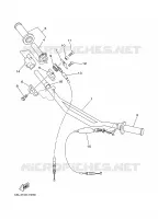 GUIDON ET CABLES pour Yamaha YZ 1997