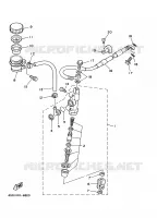 MAITRE CYLINDRE DE FREIN ARRIERE pour Yamaha YZ 1997