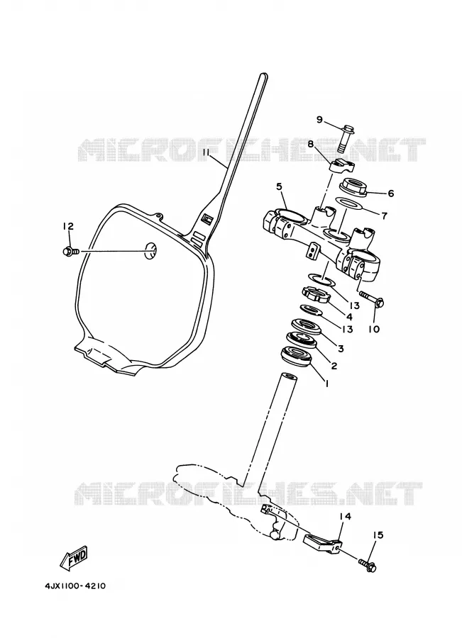 DIRECTION Yamaha MOTO 125 1997 YZ  YZ125J