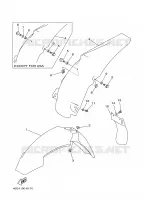 GARDE BOUE pour Yamaha YZ 1997