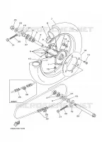 ROUE ARRIERE pour Yamaha YZ 1997