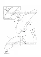 GARDE BOUE pour Yamaha YZ 1997