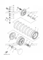 EMBRAYAGE DE DEMARREUR pour Yamaha YZ 1997