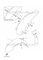 GARDE BOUE pour Yamaha YZ 1997