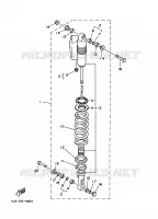 AMORTISSEUR ARRIERE pour Yamaha YZ 1997