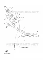 GUIDON ET CABLES pour Yamaha YZ 1997