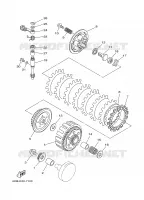 EMBRAYAGE DE DEMARREUR pour Yamaha YZ 1997