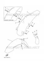 GARDE BOUE pour Yamaha YZ 1997