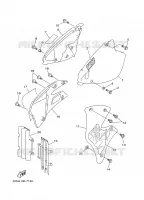 COUVERCLE LATERAL pour Yamaha YZ 1997