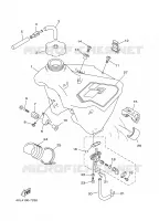 RESERVOIR A ESSENCE pour Yamaha YZ 1997