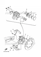 ETRIER DE FREIN ARRIERE pour Yamaha YZ 1997