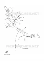 GUIDON ET CABLES pour Yamaha YZ 1997