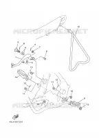 SUPPORT / REPOSE PIEDS pour Yamaha YZ 1997
