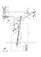 MAITRE CYLINDRE DE FREIN ARRIERE pour Yamaha YZ 1997