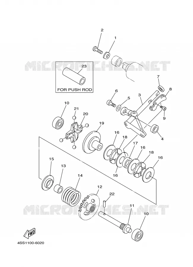 VALVE D'ECHAPPEMENT Yamaha MOTO 125 1997 YZ  YZ125J