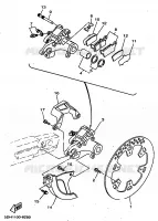 ETRIER DE FREIN ARRIERE pour Yamaha YZ 1998