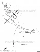 GUIDON ET CABLES pour Yamaha YZ 1998