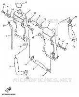 RADIATEUR / DURITES pour Yamaha YZ 1998