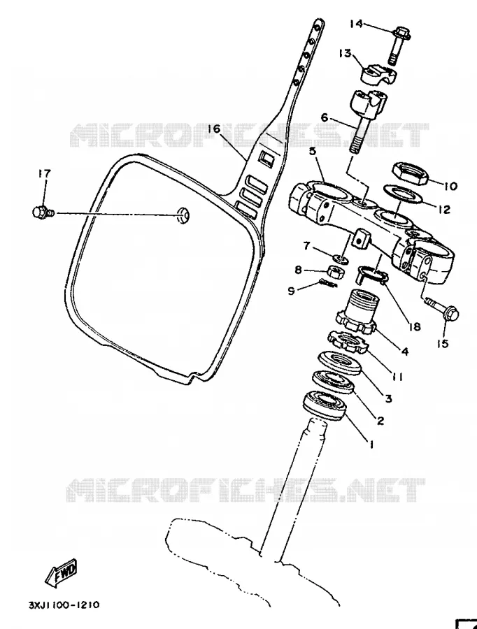 DIRECTION Yamaha MOTO 125 1991 YZ  YZ125LC