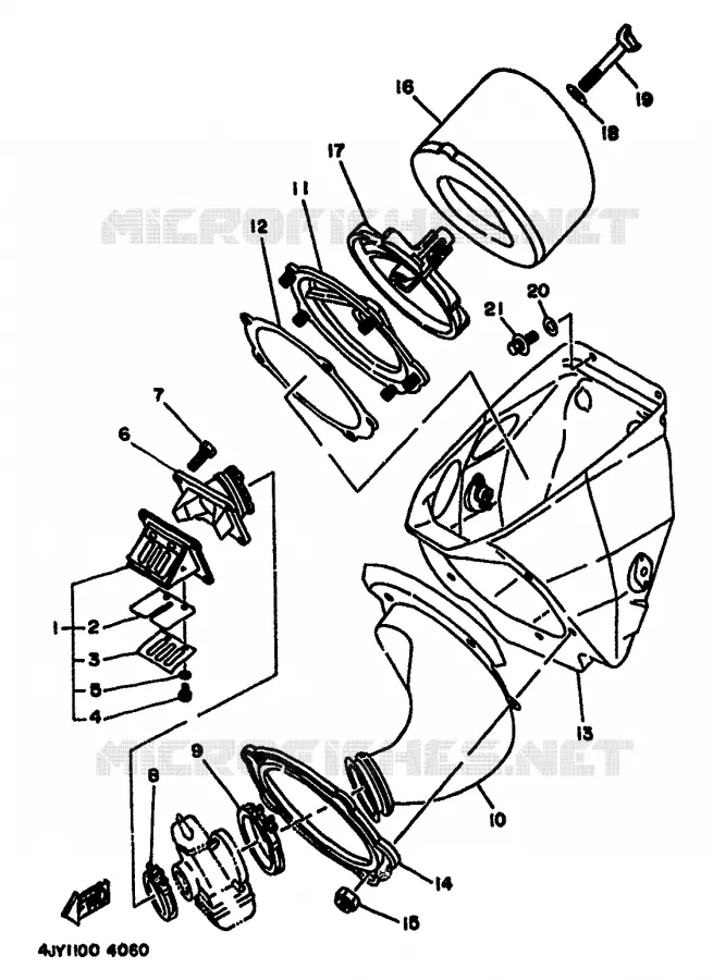 ADMISSION Yamaha MOTO 125 1994 YZ  YZ125LC