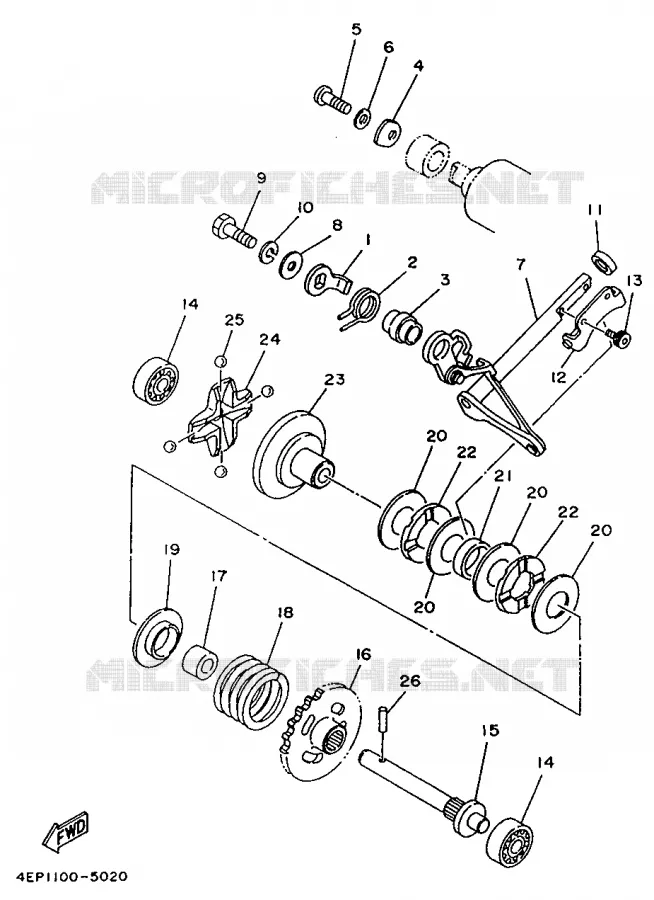 VALVE D'ECHAPPEMENT Yamaha MOTO 125 1995 YZ  YZ125LC