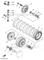 EMBRAYAGE DE DEMARREUR pour Yamaha YZ 1996