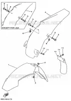 GARDE BOUE pour Yamaha YZ 1996
