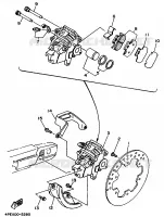 ETRIER DE FREIN ARRIERE pour Yamaha YZ 1996