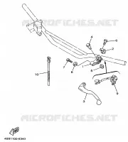 COMMODO / LEVIER pour Yamaha YZ 1996
