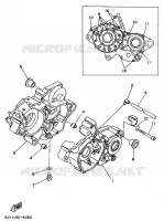 CARTER MOTEUR pour Yamaha YZ 1996