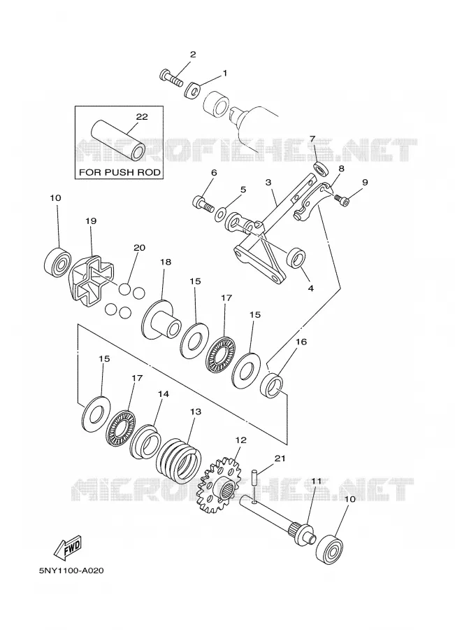 VALVE D'ECHAPPEMENT Yamaha MOTO 125 2004 YZ  YZ125S