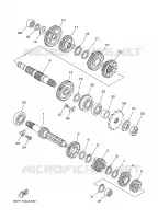 TRANSMISSION pour Yamaha YZ 2004