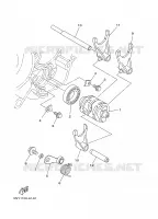 BARILLET DE SELECTION / FOURCHETTE pour Yamaha YZ 2004