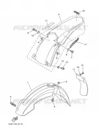 GARDE BOUE pour Yamaha YZ 2004